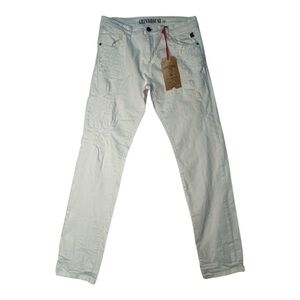 Sz various White Distressed Men Jeans
